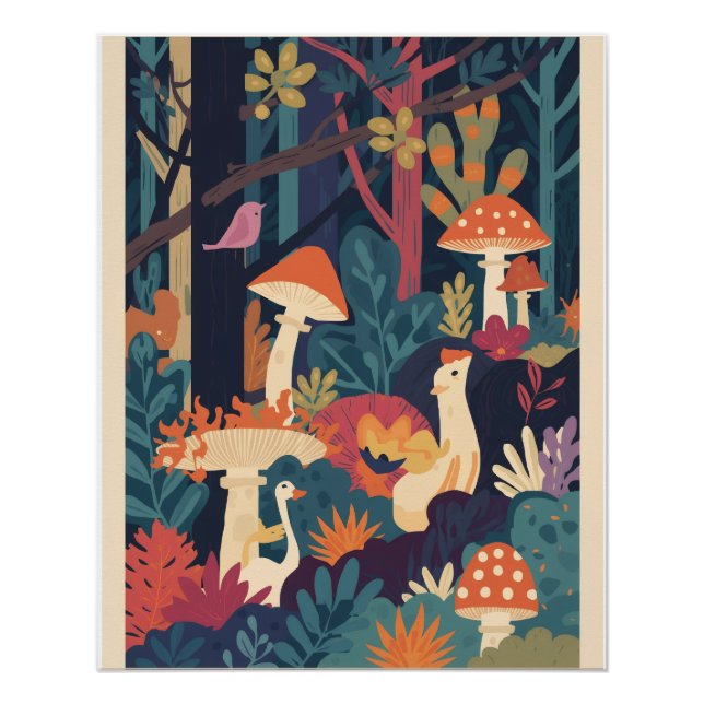 Psychedelic forest poster (Front)