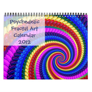 Psychedelic Fractal Art Calendar 2012