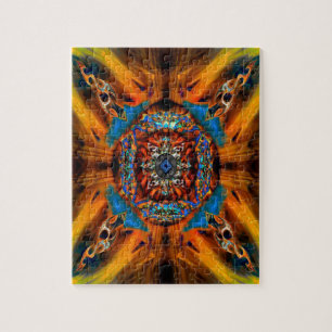 Psychedelic Fractal Art Jigsaw Puzzle