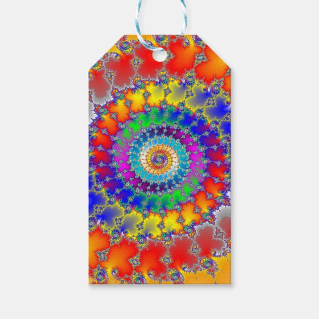 Psychedelic Fractal Gift Tags (Front)