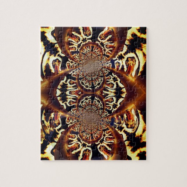 Psychedelic Fractal Jigsaw Puzzle (Vertical)