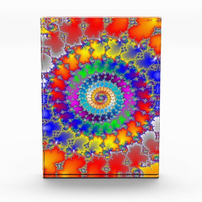 Psychedelic Fractal Photo Block (Front)