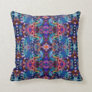 Psychedelic Fractal Pillow Design R5K4A