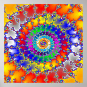 Psychedelic Fractal Poster
