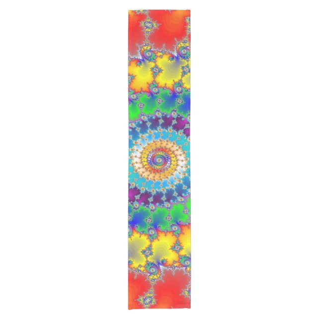 Psychedelic Fractal Short Table Runner (Front)