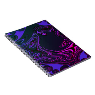 Psychedelic Fractal Spiral Notebook