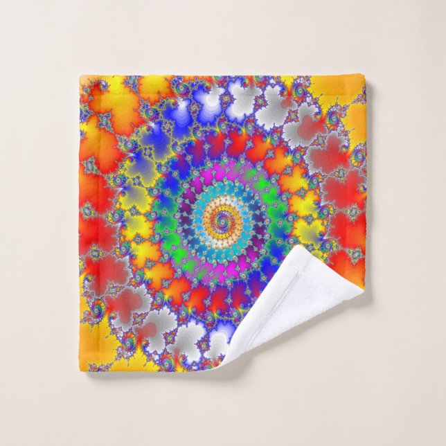Psychedelic Fractal Wash Cloth (Wash Cloth)