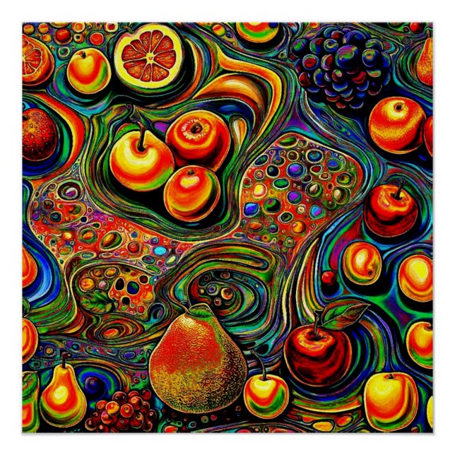 Psychedelic Fruit 1 Poster (Front)