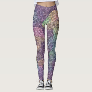 Psychedelic Fungi Galaxy - Leggings