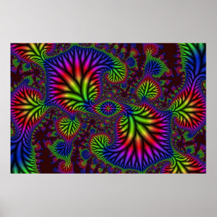 Psychedelic Garden Poster