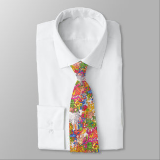 Psychedelic Goat Tie