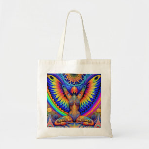 Psychedelic Goddess Colourful Tote Bag