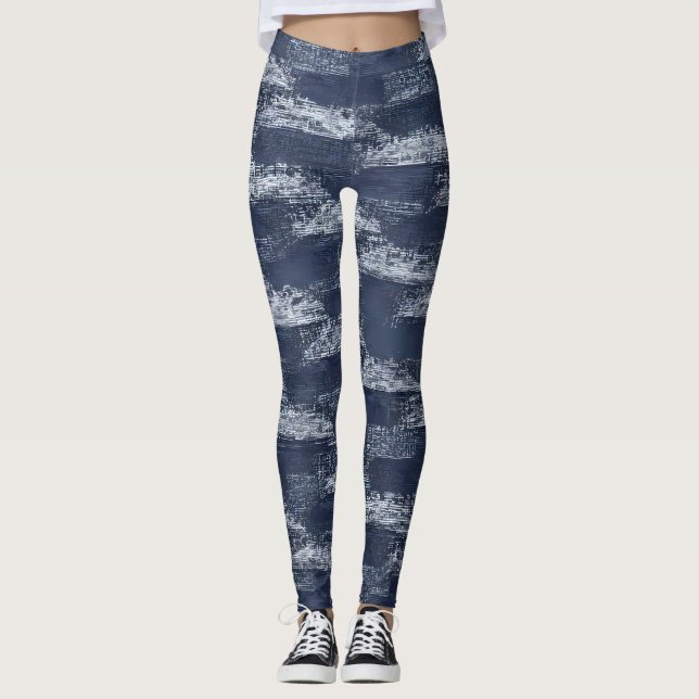 Psychedelic "Good Vibes Only" Text Graphic Leggings (Front)