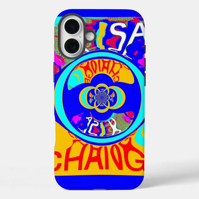 Psychedelic Groove: Pop Art Abstract Energy Case-Mate iPhone Case (Back)