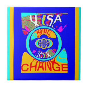 Psychedelic Groove: Pop Art Abstract Energy Tile