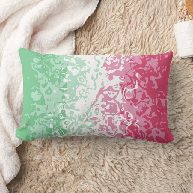 Psychedelic Groovy Abstract Abrosexual Pride Flag Lumbar Cushion (Blanket)