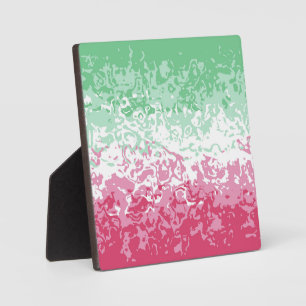 Psychedelic Groovy Abstract Abrosexual Pride Flag Plaque