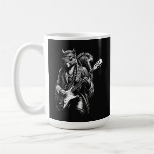 Psychedelic Guitar Squirrel - Funny Vintage Rock Coffee Mug