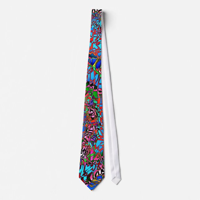 Psychedelic Half Drop necktie (Front)
