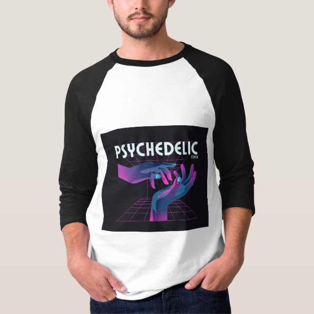 PSYCHEDELIC HANDY MAN UNIQUE SMART MODERN QUOTED  T-Shirt (Front)