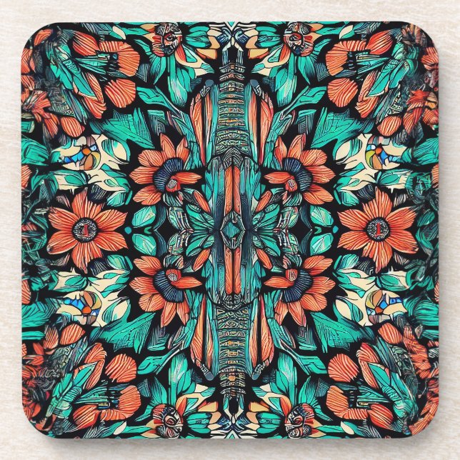 Psychedelic Hawaiian Coaster (Front)