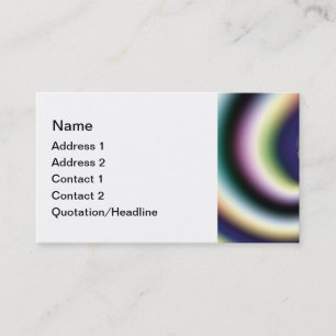 Psychedelic Heart Business Card Template