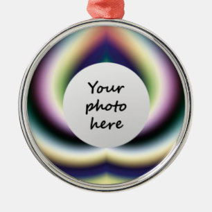 Psychedelic Heart Christmas Tree Ornaments