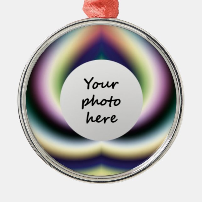 Psychedelic Heart Christmas Tree Ornaments (Front)