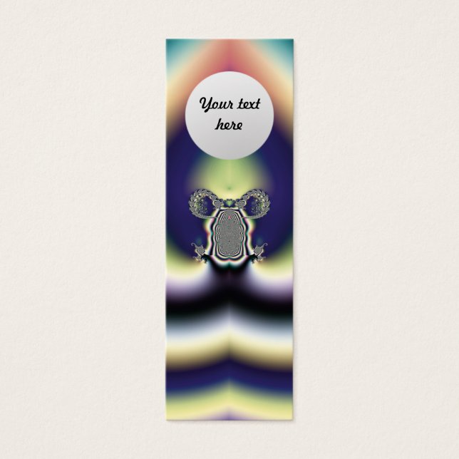 Psychedelic Heart Custom Bookmark (Front)