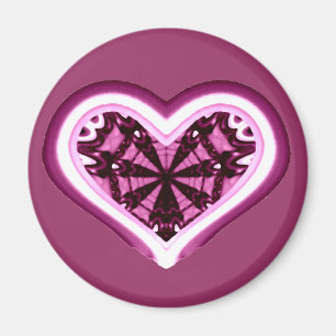Psychedelic Heart Magnet
