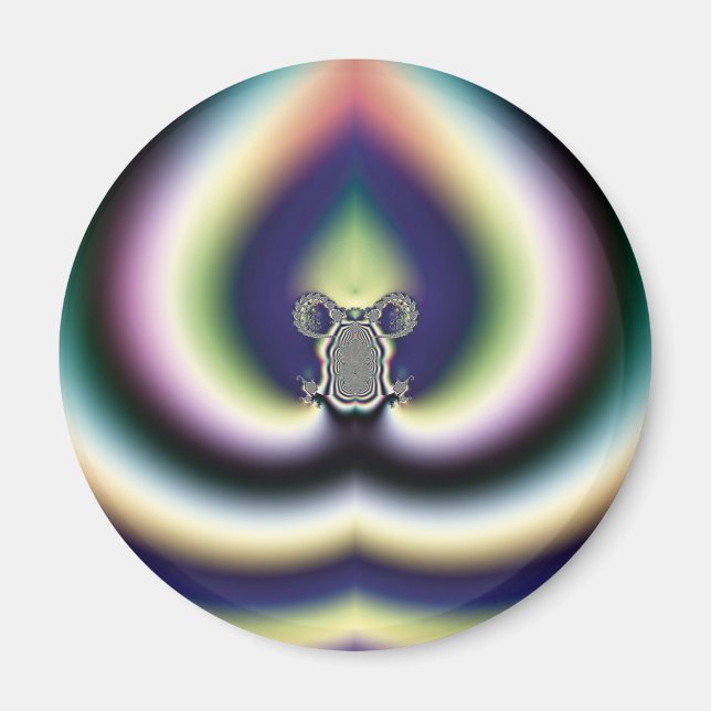Psychedelic Heart Magnet (Front)