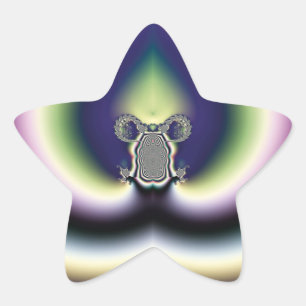 Psychedelic Heart Star Sticker