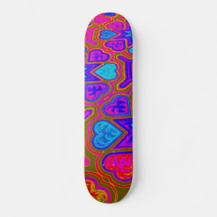 Psychedelic Hearts Skateboard