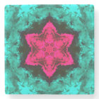 Psychedelic Hippie Flower Pink and Teal