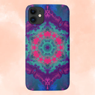 Psychedelic Hippie Purple, Blue, and Pink Case-Mate iPhone Case