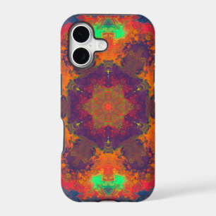 Psychedelic Hippie Purple Orange and Green