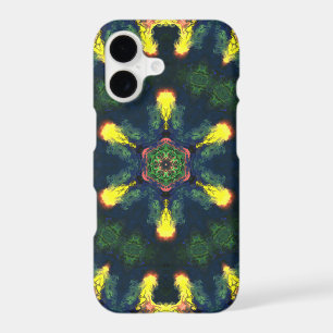 Psychedelic Hippie Yellow Blue and Green