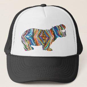 Psychedelic-Hippo Trucker Hat