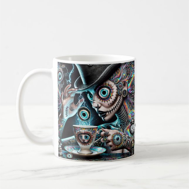 psychedelic humour coffee mug (Left)