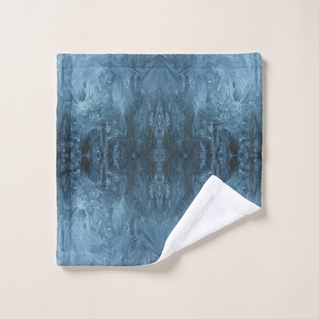 Psychedelic Ice pattern  Bath Towel Set (Wash Cloth)