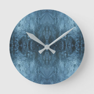 Psychedelic Ice pattern Round Clock