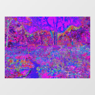 Psychedelic Impressionistic Purple Landscape
