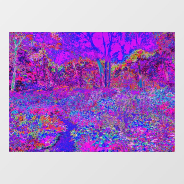 Psychedelic Impressionistic Purple Landscape (Sheet)