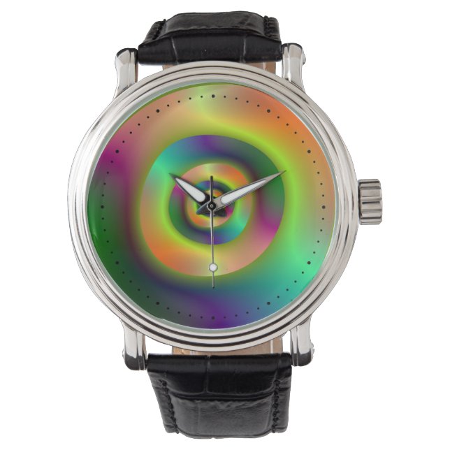 Psychedelic Inside Outside Rings Watch (Front)