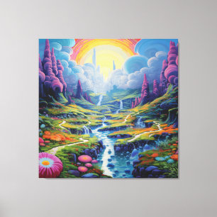 Psychedelic inviting exploration canvas print