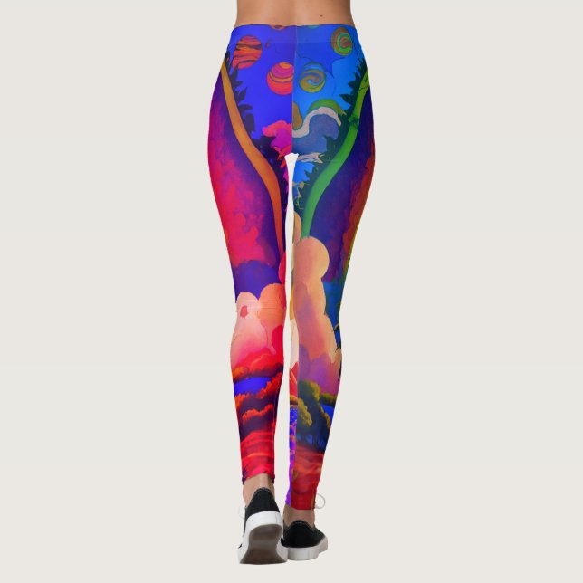 Psychedelic Journey Leggings: Hippie Vibes & Regga Leggings (Back)