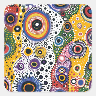 Psychedelic Kaleidoscope Effect Stickers