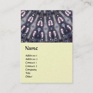 PSYCHEDELIC KALEIDOSCOPE /MYSTIC MEMORIES MONOGRAM BUSINESS CARD