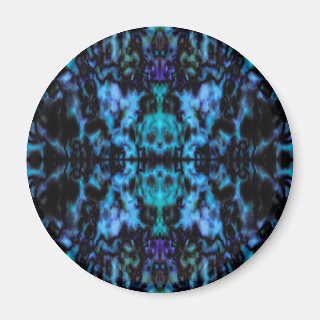 Psychedelic kaleidoscope pattern magnet (Front)