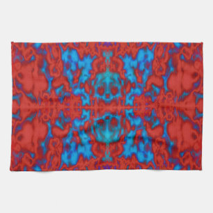 Psychedelic kaleidoscope pattern tea towel